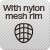 With nylon mesh rim　14本